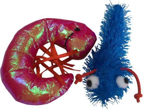 Shrimp 'n Tadpole Catnip Toy Duo