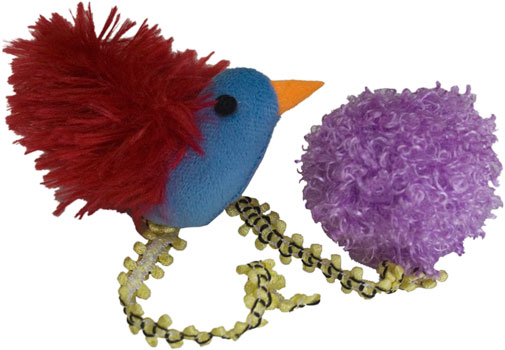 Bird 'n Ball Catnip Toy Duo