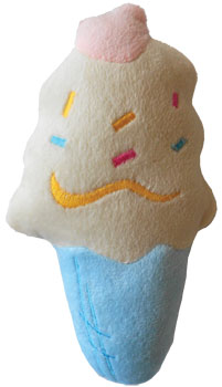 Ice Cream Cone Catnip Toy