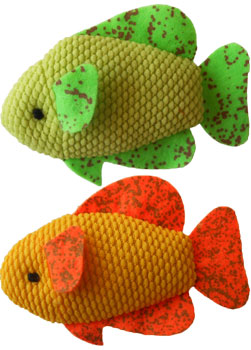 Neon Fish Catnip Toy Duo