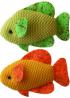 Neon Fish Catnip Toy Duo